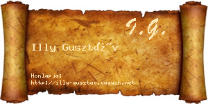 Illy Gusztáv névjegykártya