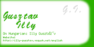 gusztav illy business card
